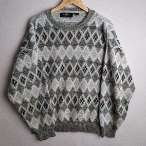 Vintage Vittorio Rex Men's XL Multicolor Pullover Sweater